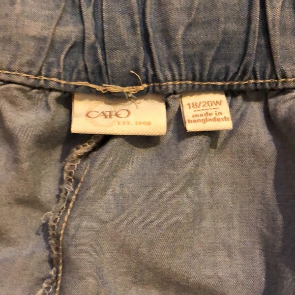 Cato Jean Skort size 18/20W used condition - Picture 4 of 11